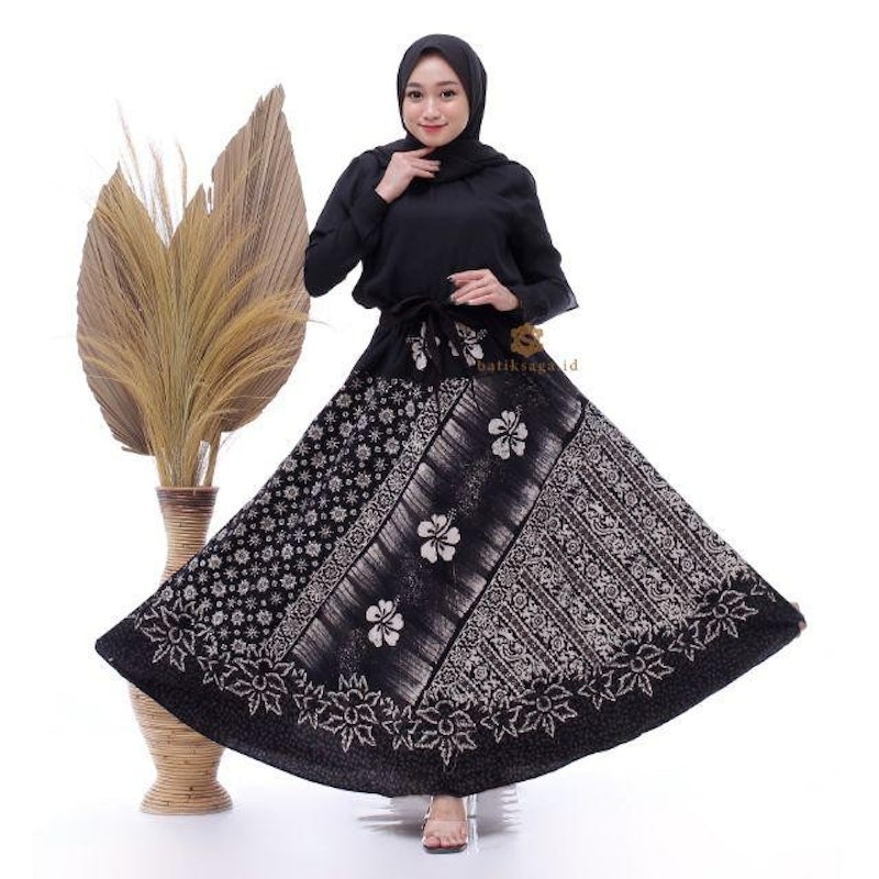 Batik Saga Rok Payung Batik Cap 4