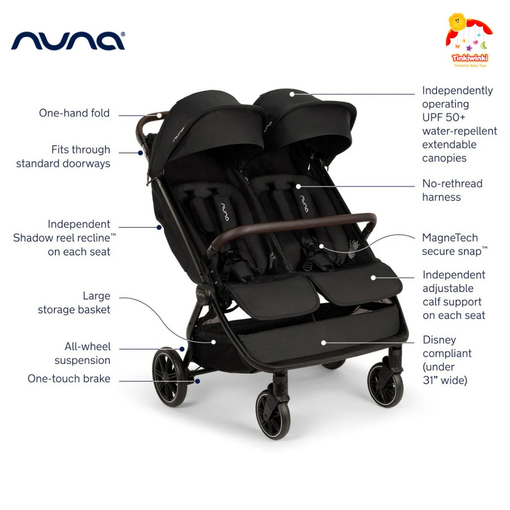 Nuna TRVL dubl Stroller 2