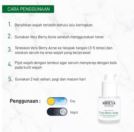 Indokarisma Parvaiz Makmur Mireya Very Berry Acne Anti Blemish Boost Serum