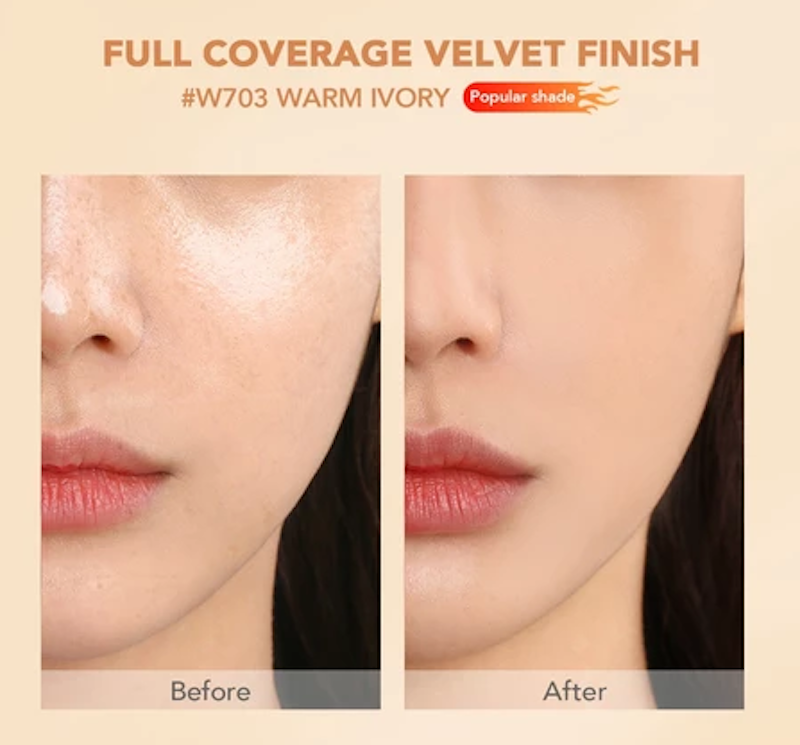 NoutriWear+ Velvet Liquid Foundation C304 Pink Nude 3