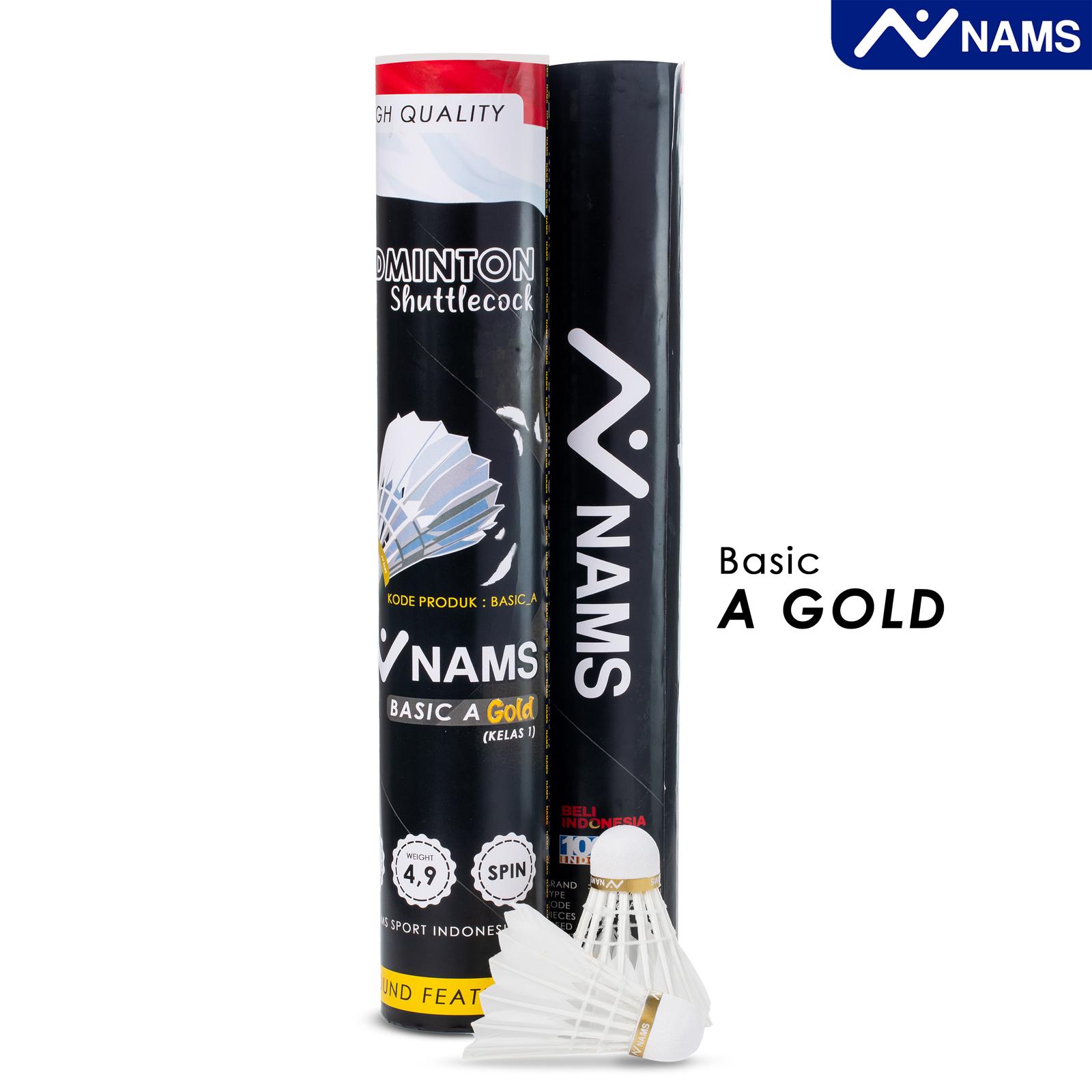 Nams Shuttlecock Basic A Gold Hitam 4