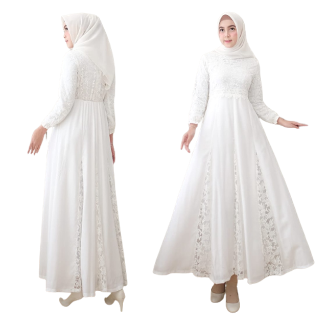Baju Gamis Wanita Brukat ｜ 80930
