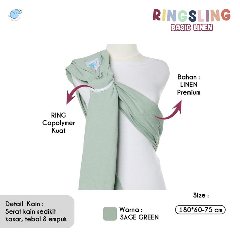 Elephas Ring Sling Basic Rayon 3