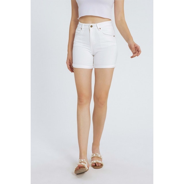 Finn White Shorts Jeans 3