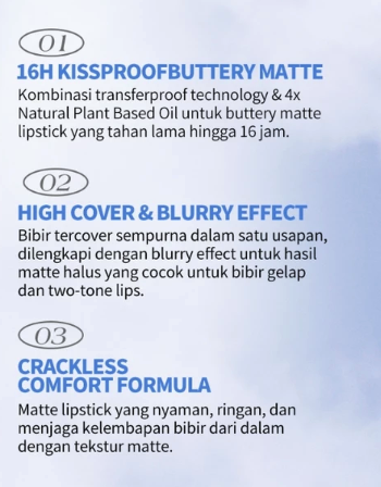 Hebe Beauty Style Barenbliss No Gravity Transferproof Matte Lipstick 02 Saturn Nude