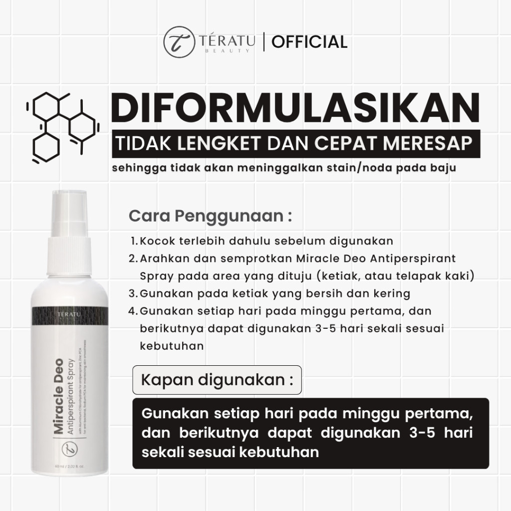 Miracle Deo Antiperspirant Spray 20% Aluminum Chlorohydrate 4