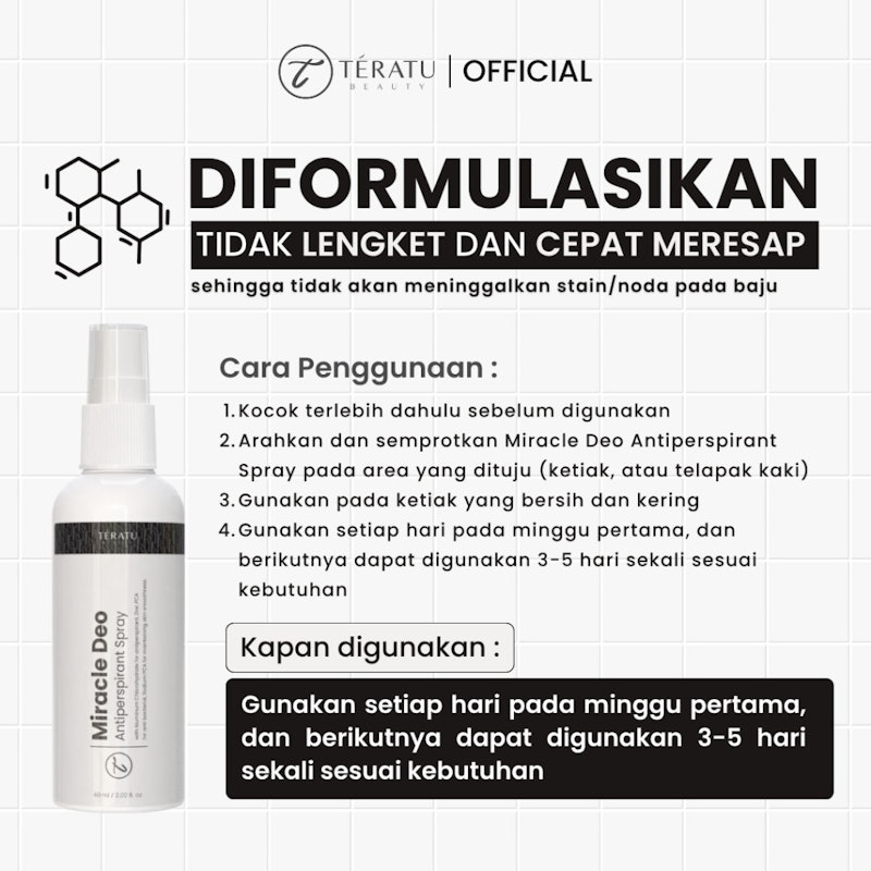 Miracle Deo Antiperspirant Spray 20% Aluminum Chlorohydrate 4