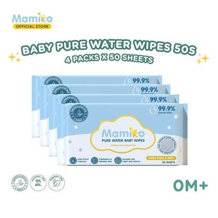 Mamiko Pure Water Baby Wipes