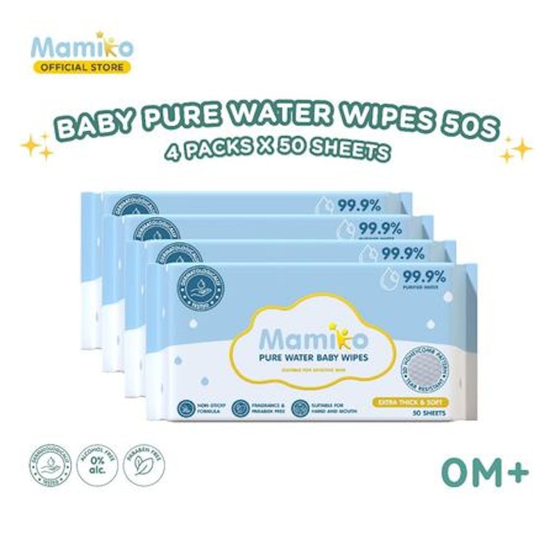 Mamiko Pure Water Baby Wipes 5