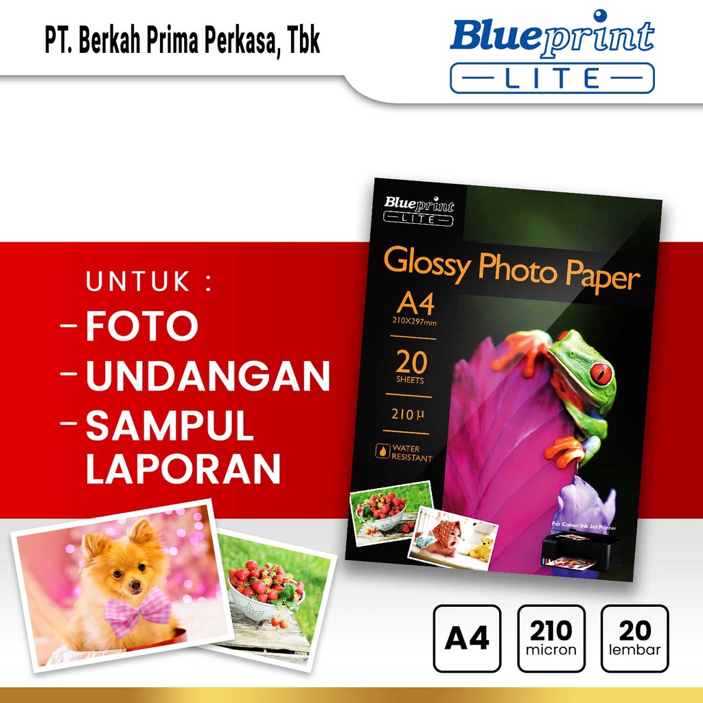  Berkah Prima Perkasa BLUEPRINT Lite Glossy Photo Paper A4