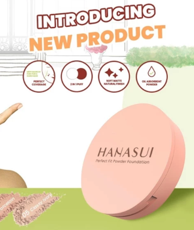 Hanasui Perfect Fit Powder Foundation 03 Medium