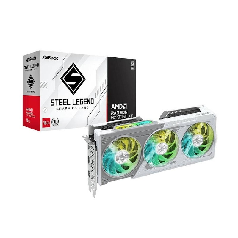 ASRock AMD Radeon™ RX 9060 XT Steel Legend OC 1