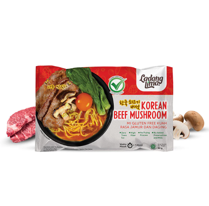 Ladang Lima Korean Beef Mushroom Noodle