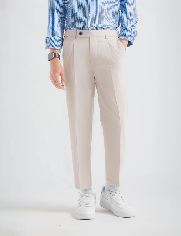 Kasual Celana Cream Smart Waist Ankle Prime 3