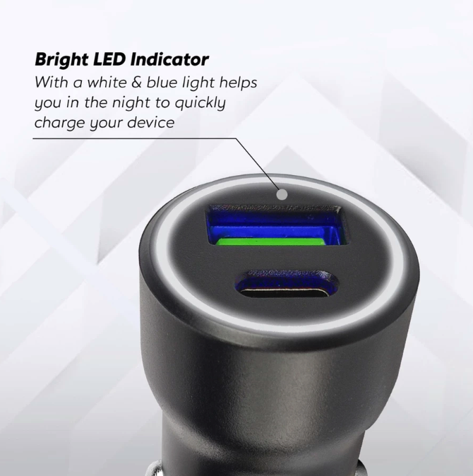 Uneed Indonesia Uneed Dual Port Car Charger 20W  UCC404