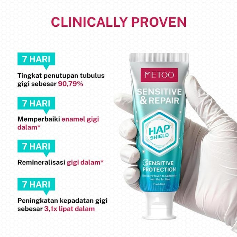 METOO Sensitive & Repair HAP Shield Toothpaste 5