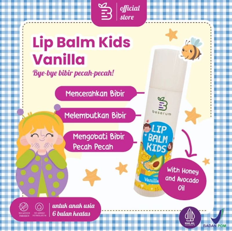 Beserum Lip Balm Kids Vanilla 5