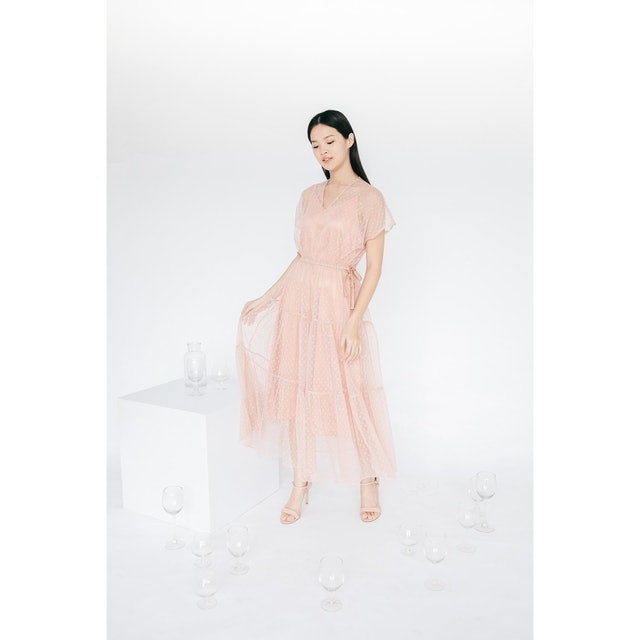 Aura Label Camilla Tulle Dot Dress