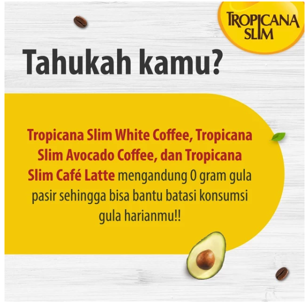 Nutrifood Tropicana Slim Cafe Latte Box (10 sachet x 14 gram)