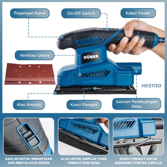 HÜBER Electric Flat Sander  HES1150