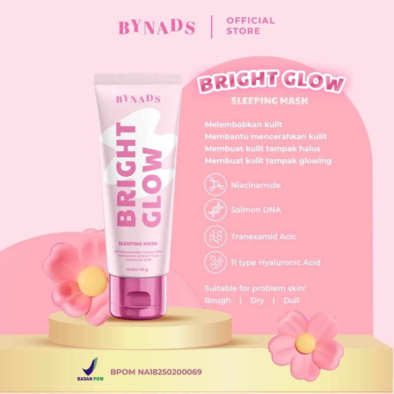 Bynads Global Kosmetik Bynads Bright Glow Sleeping Mask 