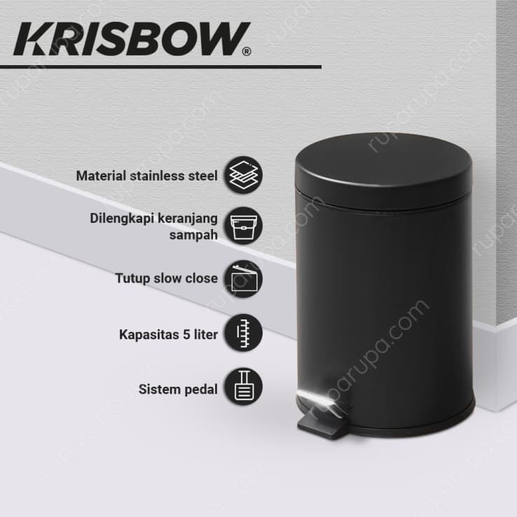 Informa Tempat Sampah Besi Slow Close Round