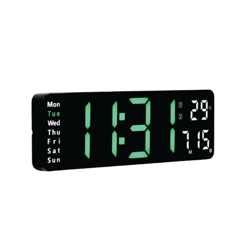 SORU Jam Dinding Digital Smart Alarm LED
