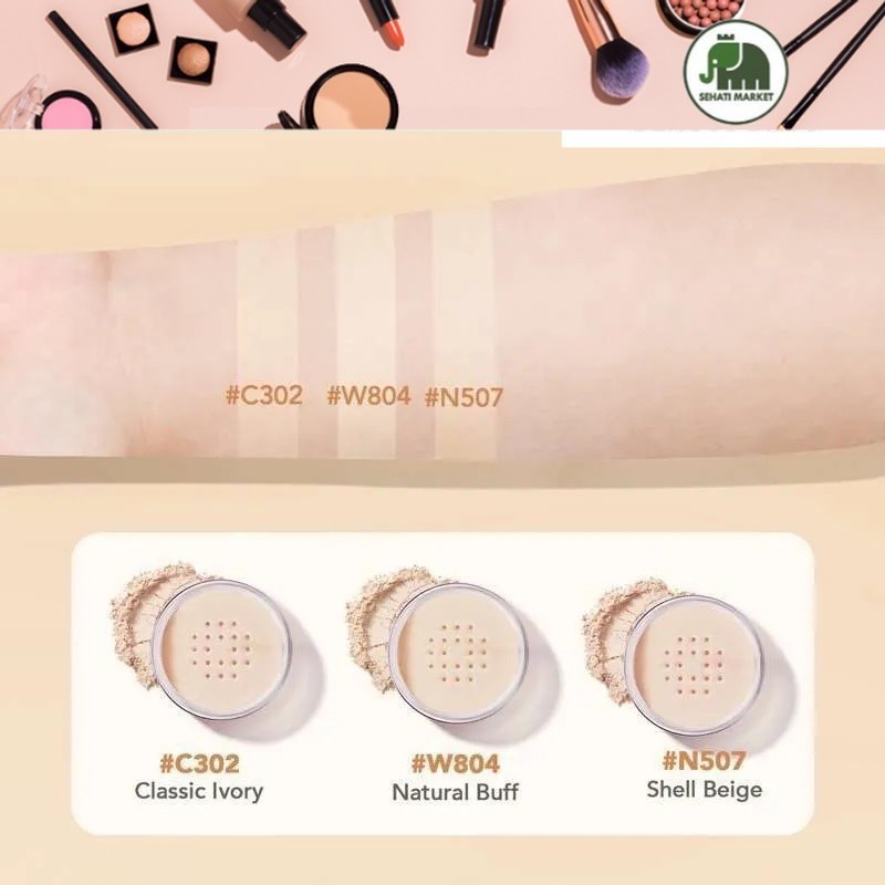 HEBE Beauty Style Y.O.U NoutriWear+ Airy Fit Loose Powder W804 Natural Buff