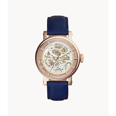 Original Boyfriend Automatic Navy Leather Watch