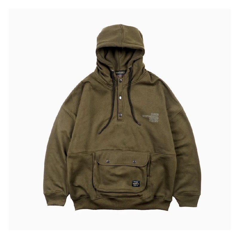 SSST Crag Cagoule Hoodie Olive 1