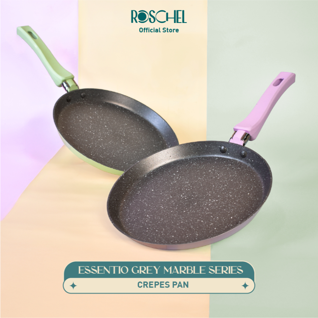 Roschel  Roschel Essentio Grey Marble Series Crepes Pan