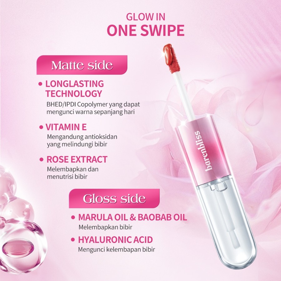 HEBE Beauty Style Barenbliss Multiverse of Me Dual Lip Cream (O01 Peach Pride)