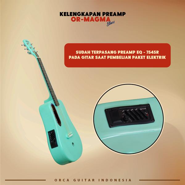 ORCA Or-Magma Blues Gitar Akustik 3/4  3