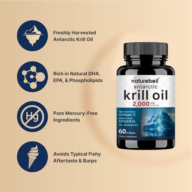 Naturebell Antarctic Krill Oil 2000mg 2