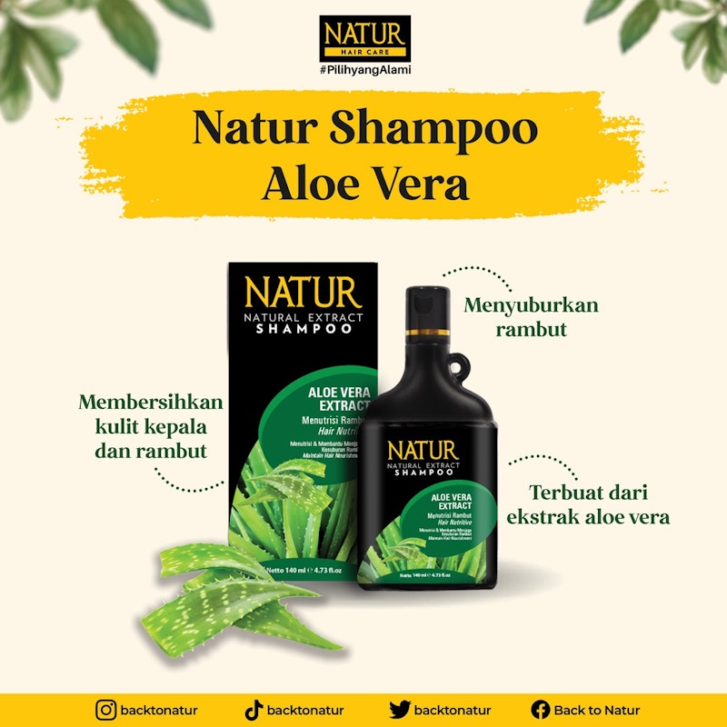 Natur Natural Extract Shampoo Aloe Vera Extract 3