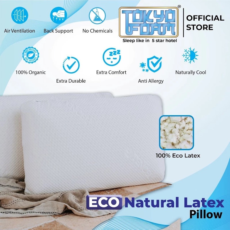 Tokyo Foam Bantal Eco Natural Latex Pillow 3