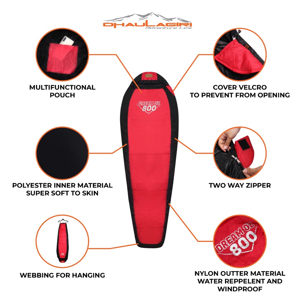 Dhaulagiri Indo Raya Dhaulagiri Sleeping Bag Dreamoz-800