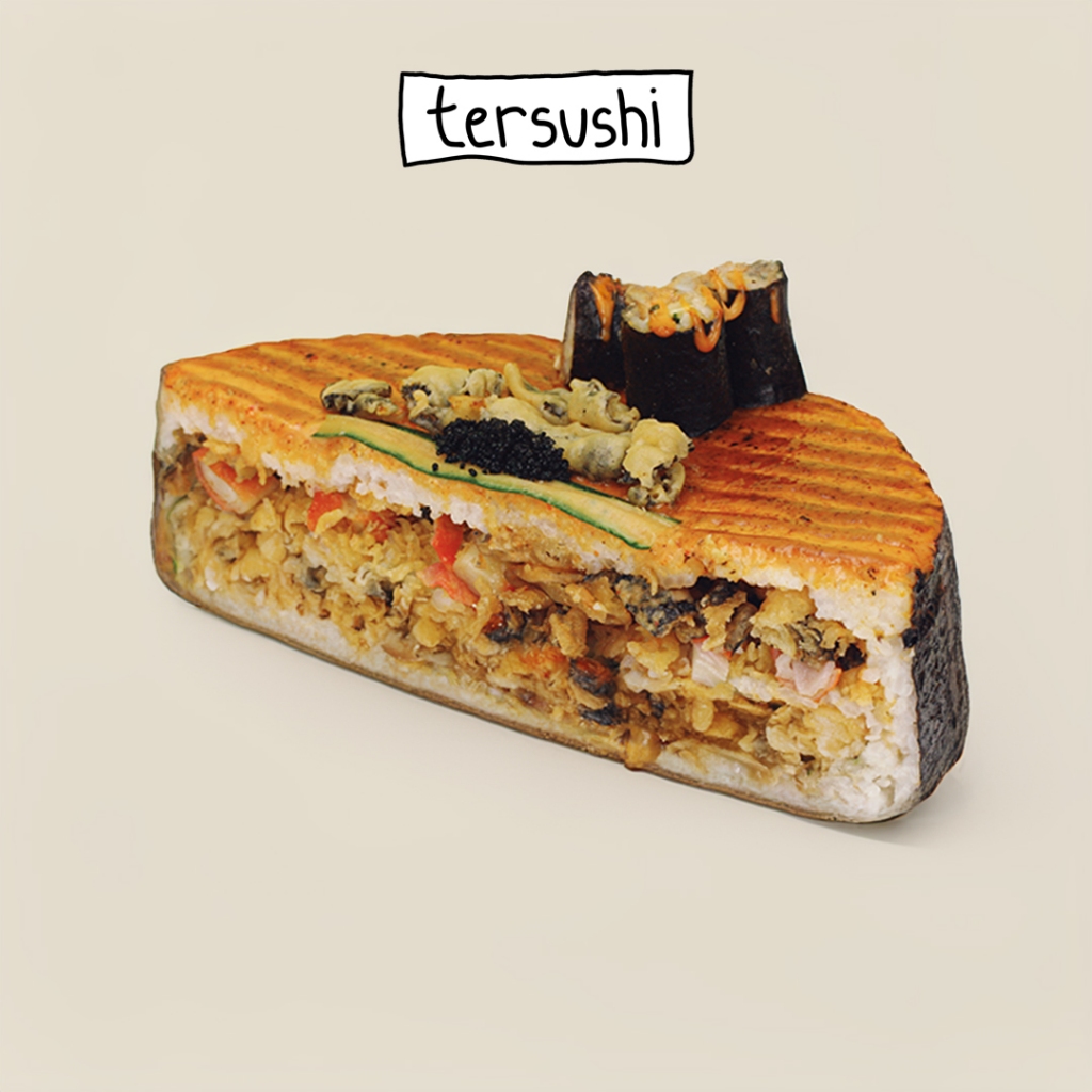  Tersushi Birthday Sushi Setan Dar Package Size 20 cm