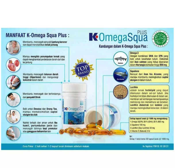 K-Link  K-Omega Squa Plus Omega 3 + Squalene