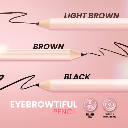 Eka Jaya Internasional Hanasui Eyebrowtiful Pencil Light Brown