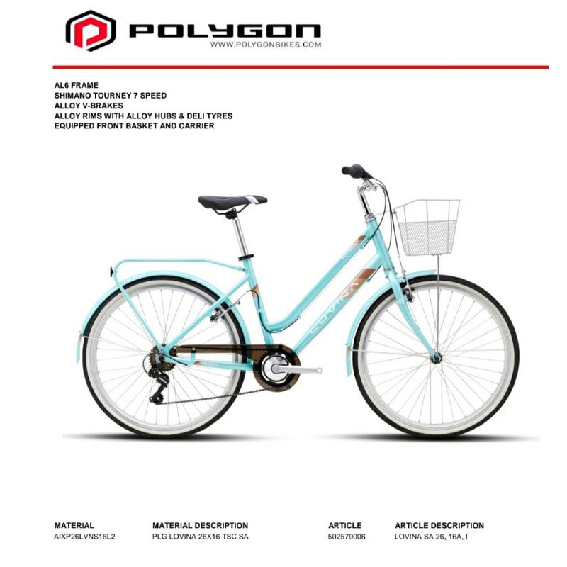 Insera Sena Polygon Lovina 26" CTB