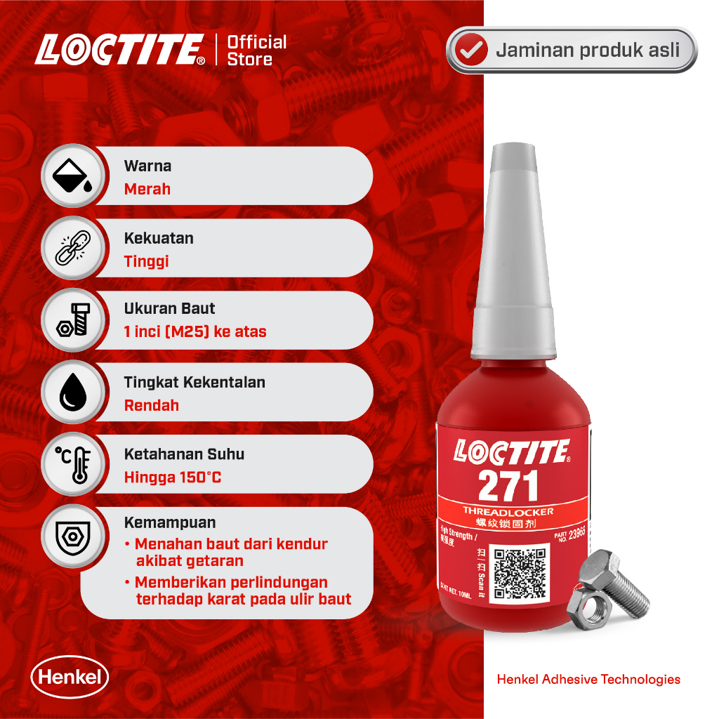 LOCTITE 271 THREADLOCKER