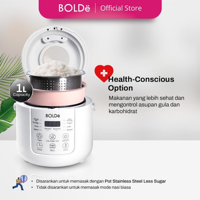 BOLDë Smart Less Sugar Digital Rice Cooker 2