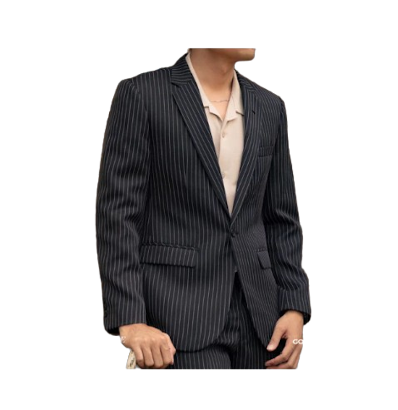 GOODETHICS Luxury Jas Pria Slimfit (Stripe) 1