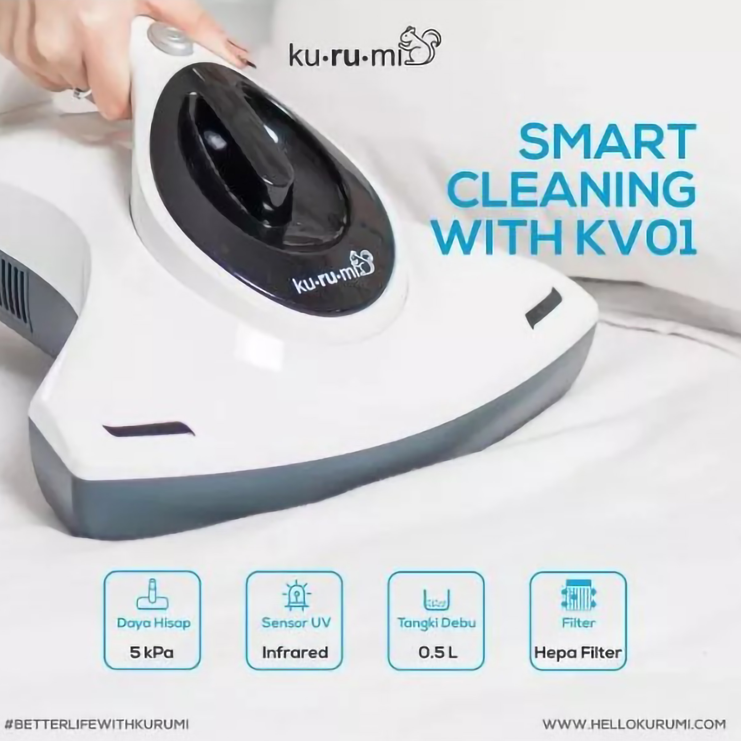 Mutiara Citra Langgeng Kurumi Anti Dust Mites UV Vacuum Cleaner KV 01