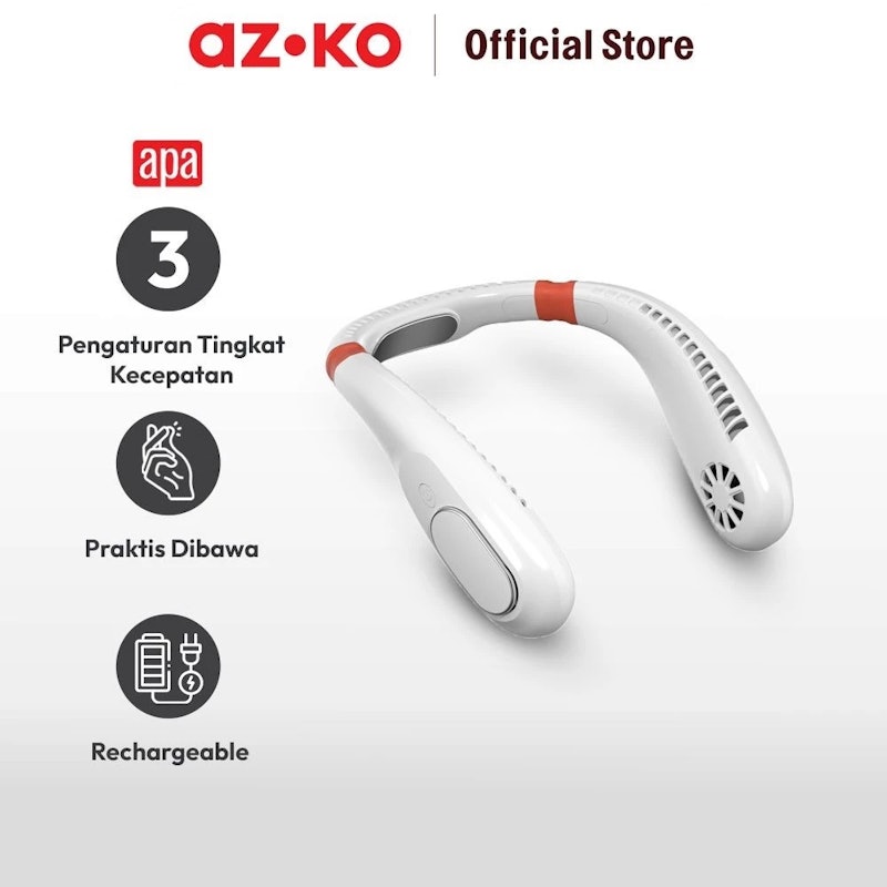 AZKO Apa Kipas Angin Leher Rechargeable 3