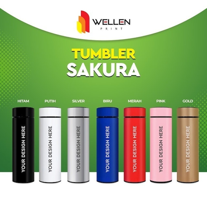Tumbler Sakura Print Custom 2