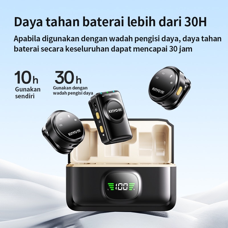 KINYO Magnetic Mic Wireless Clip On Professional 2