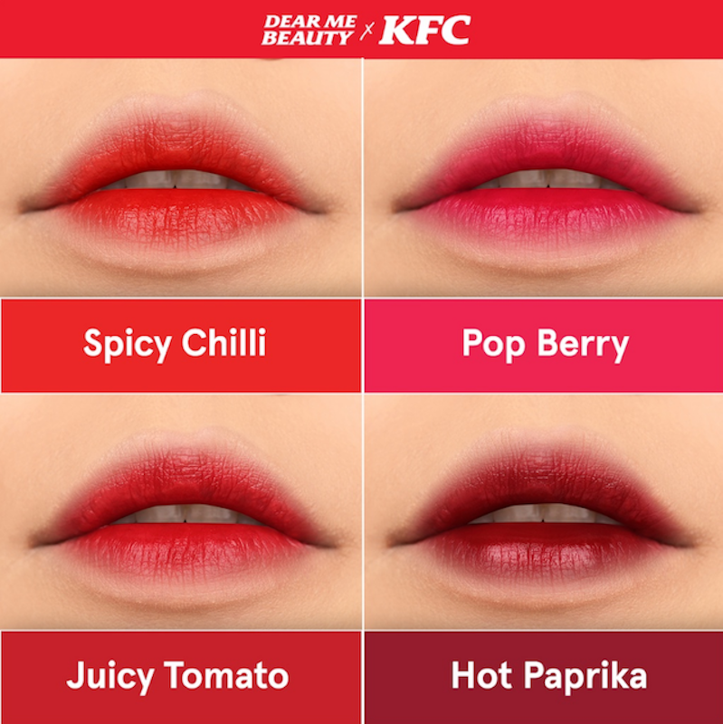 Dear Me Beauty X KFC Liptint 4
