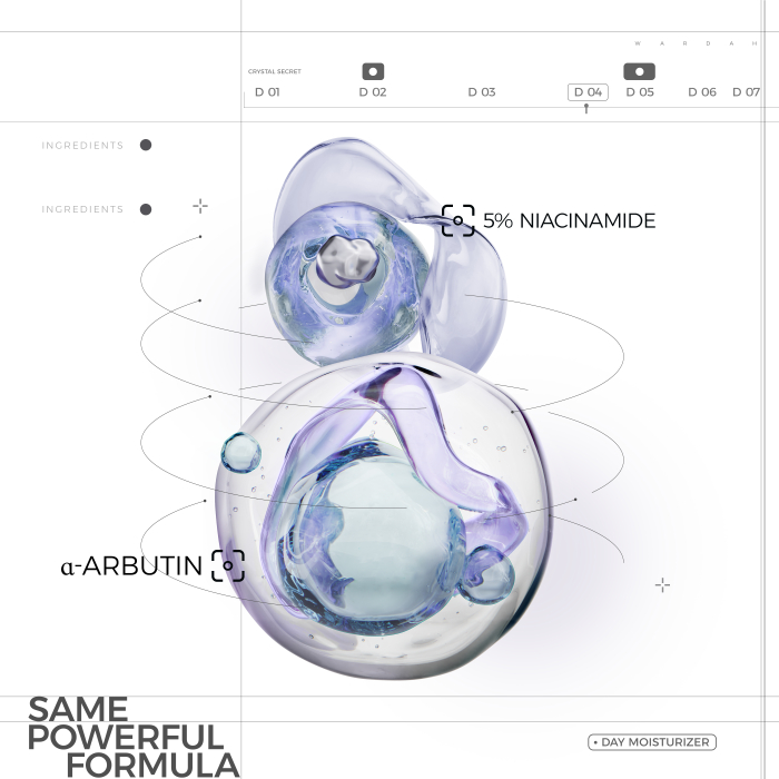 Crystal Secret a-Arbutin 5% Niacinamide Hyperpigmentation Expert Day Moisturizer SPF 35 PA+++ 5